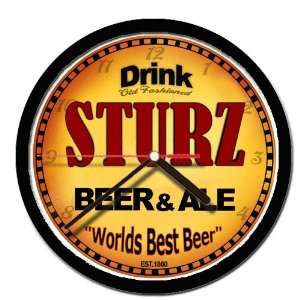  STURZ beer and ale cerveza wall clock 