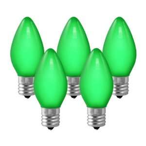  C9   Green Opaque   7 Watt   Intermediate Base   Christmas Lights 
