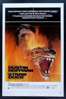 STRAW DOGS * 1SH ORIG MOVIE POSTER 1972 STYLE D  
