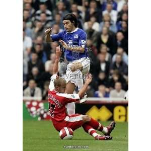  The Riverside Stadium   Nuno Valente of Everton in action 