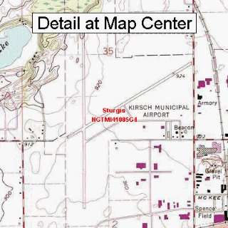  USGS Topographic Quadrangle Map   Sturgis, Michigan 