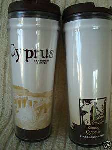 Starbucks Coffee Mug Tumbler CYPRUS Global 2009 souveir  