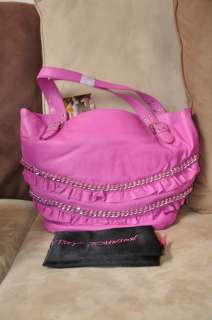   EVENT LEATHER TOTE BAG PURSE PINK BV53840P AUTHENTIC   NEW  