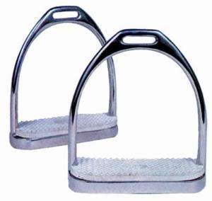Stainless Steel Fillis Stirrup Irons W/ Pads    