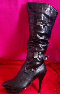 Womens boots stiletto platform slouch Gorgeous Cool  