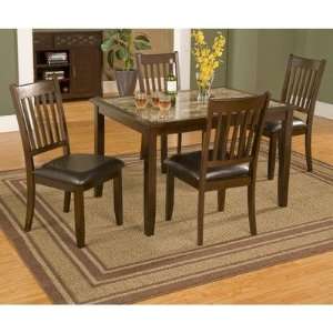  Capitola Faux Marble 5 Piece Dinette Set (With 1 Table And 