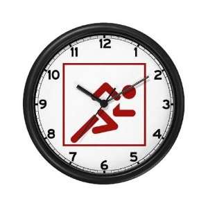  Athletics, Sports Pictogram Graphic Wall Clock by 