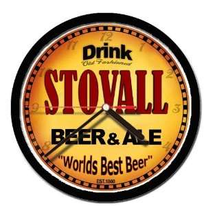  STOVALL beer and ale cerveza wall clock 