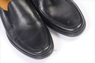 375 BALLY black NEW CADDO loafer leather shoe 7 new  