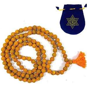  HALDI JAPA MALA BEADS ~ Turmeric Yoga Meditation Beads w 