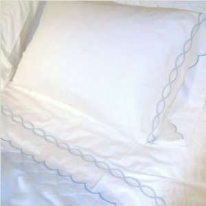  Caravelle Sateen Embroidered Duvet in Garland Blue