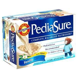 PediaSure Nutrition Drink with Fiber, Lactose Free, Vanilla, Six 8 