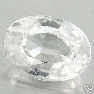 6x4mm OVAL SPARKLING TOP WHITE GENUINE ZIRCON .72 CTS  