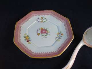 Sauce Boat, Underplate and Ladle Adams CALYX WARE LOWESTOFT  