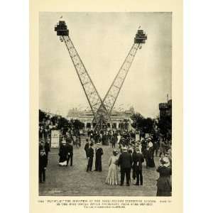   London Carnival Ride   Original Halftone Print