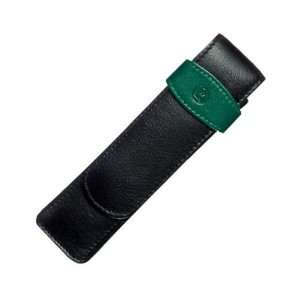  Pelikan Leather Double Pen Case Black/Green Office 