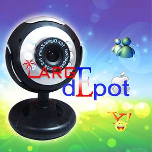 36.0M USB 6 LED Video Camera Webcam w/Mic For PC Laptop  