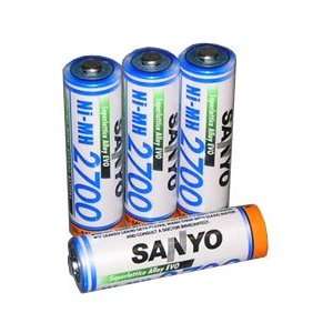   NiMH rechargeable batteries (4 pcs)  Made in Japan, Electronics