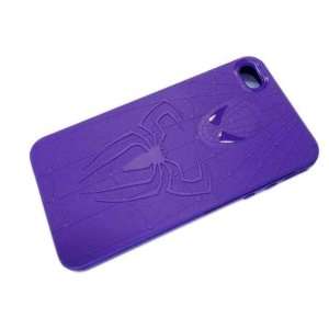  Purple 3D Cartoon Hero Spider TPU Case Cover Skin for 