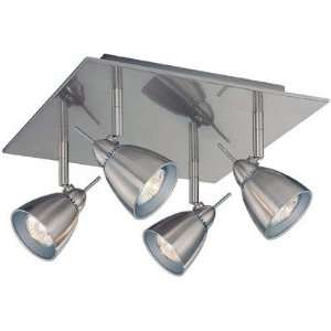 Lite Source LS 17924PS Casara 4 Lite Wall/Ceiling Lamp, Polished Steel