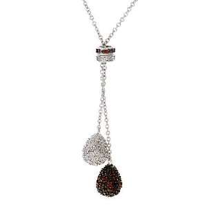  Sterling Silver Lariat Diamond C.Z. Necklace (Nice Mother 