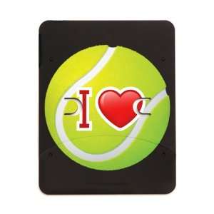  iPad 5 in 1 Case Matte Black I Love Tennis Everything 