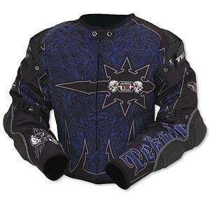  Teknic Diablo Textile Jacket   52/Black/Blue Automotive
