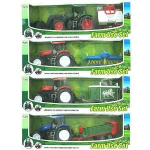 Childrens farm tractor set   Case of 6 