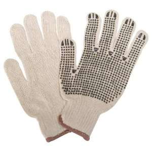  Coated String Knit Gloves Glove,PC,PVCDotted,Natural,S,Pr 