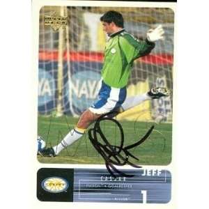  Jeff Cassar Autographed/Hand Signed Soccer trading Card 