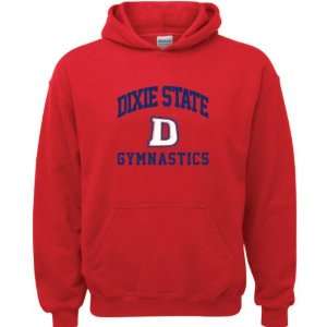  Dixie State Red Storm Red Youth Gymnastics Arch Hooded 