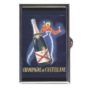  CHAMPAGNE DE CASTELLANE VINTAGE AD Coin, Mint or Pill Box 