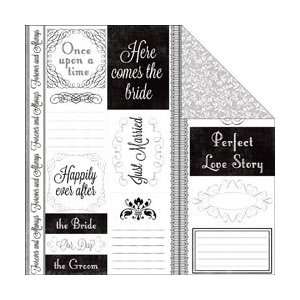 Echo Park Paper Just Married Double Sided Cardstock 12X12 Journaling 