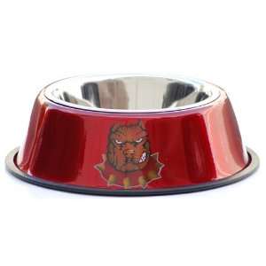  Platinum Series 16oz Red Bowl with Pitbull Hand Painted 