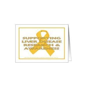  Awareness   Liver Disease Research Ribbon Card Health 