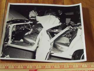 Old Photograph, Car Accident, Fatality, 1960s, or 70s era, 8 x 10 