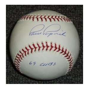  Paul Popovich Signed Baseball   69 Cubs