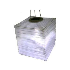 White Silk Effects Solar Lantern Square shape Light  