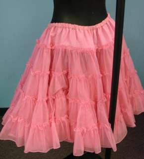 Layer Pink Petticoat Square Dance Clothing Plus Sz  