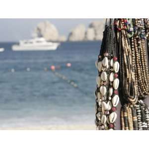  Close Up View of Beaded Necklaces on the Beach, Cabo San 