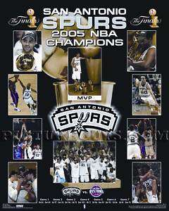 San Antonio Spurs 2005 NBA Championship Picture Plaque  