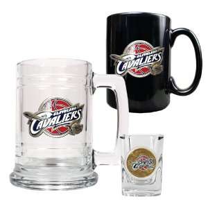  Cleveland Cavaliers Bar Set   15 oz Tankard 15 oz Ceramic 