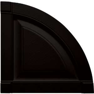  Vinyl Raised Panel Design Quarter Round Tops in Black 