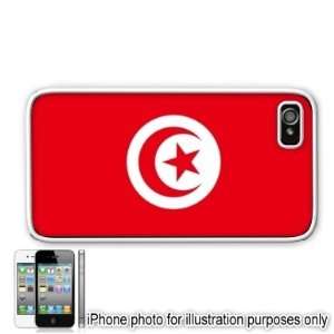 Tunisia Flag Apple Iphone 4 4s Case Cover White