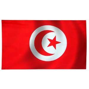  Tunisia Flag 3X5 Foot Nylon PH Patio, Lawn & Garden