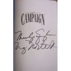 Marilyn Quayle & Nancy Northcott autographed Campaign hardcover book