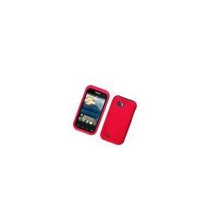  myTouch Q (LG Maxx QWERTY) Rubberized Texture Red Snap on Cell Phone 