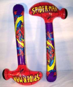 12 SPIDERMAN giant HAMMER INFLATE TOYS 36 IN spider man  