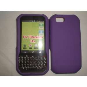  For Sprint Motorola Titanium iiX Accessory   Rubber Purple 