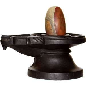  Narmada Valley Shiva Linga   Black Stone with Narmada 